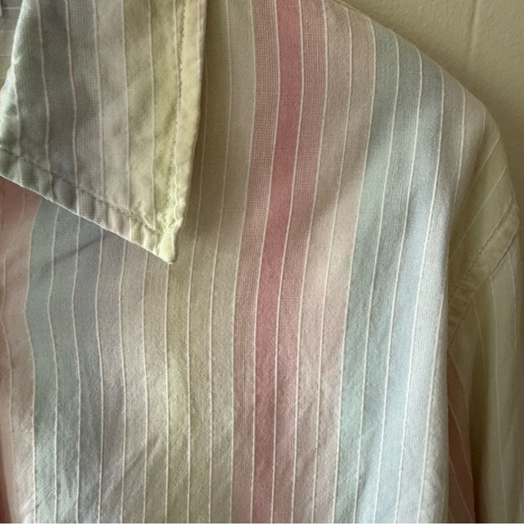 Pastel Striped Button-Down - Picture 4 of 9